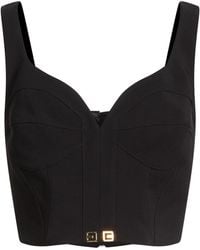 Elisabetta Franchi - Top Polyester, Elastane - Lyst