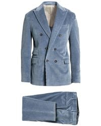 Eleventy - Platinum Slate Suit Cotton, Cashmere, Elastane - Lyst