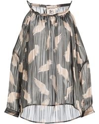 Semicouture - Dark Top Polyester, Metal - Lyst