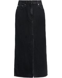 Loulou de Saison - Denim Skirt Organic Cotton - Lyst