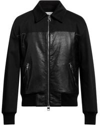 McQueen - Jacket Lambskin, Calfskin, Cotton, Polyamide, Elastane - Lyst