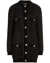 Emporio Armani - Cardigan Polyamide, Viscose, Metallic Fiber, Elastane - Lyst
