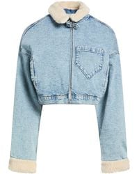 GOOD AMERICAN - Denim Outerwear Cotton, Recycled Cotton, Elastane - Lyst