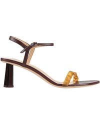 BY FAR - Burgundy Sandals Leather - Lyst