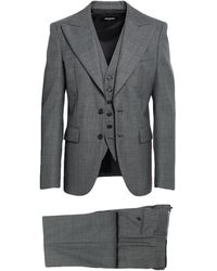 DSquared² - Charcoal Suit Virgin Wool - Lyst