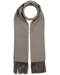 Agnona - Scarf Cashmere, Lambskin - Lyst