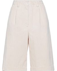 Brunello Cucinelli Shorts & Bermuda Shorts - White