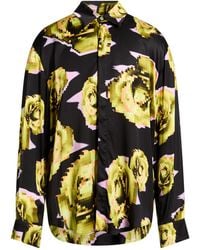 MSGM - Shirt Viscose - Lyst