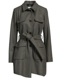 Bazar Deluxe - Belted Wool-Blend Coat - Lyst
