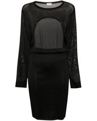 Saint Laurent - Robe courte - Lyst