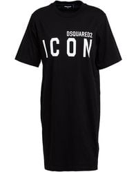 DSquared² - Mini Dress Cotton - Lyst