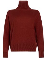 Aragona - Brick Turtleneck Cashmere - Lyst