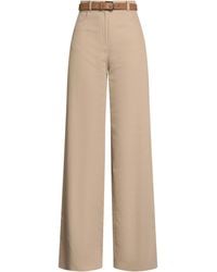 Max Mara - Pants Cotton, Linen - Lyst
