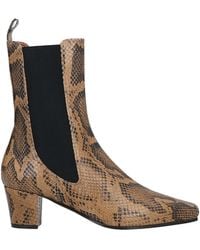 Paris Texas - Camel Ankle Boots Soft Leather - Lyst