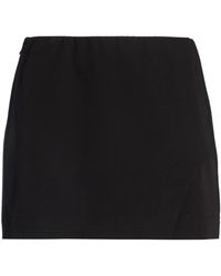 Patrizia Pepe - Essential Mini Skirt Polyester, Viscose, Elastane - Lyst
