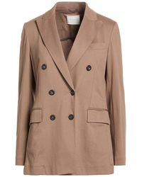 Circolo 1901 - Chocolate Blazer Cotton, Elastane - Lyst