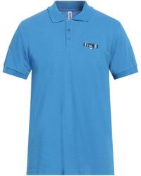 Moschino - Azure Polo Shirt Cotton - Lyst