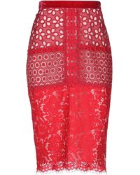 Boutique Moschino Midi Skirt - Red