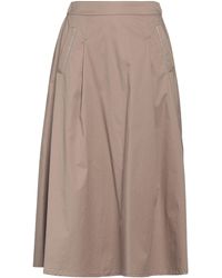 Peserico - Midi Skirt Cotton, Elastane - Lyst
