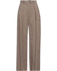 SOLOTRE - Sand Pants Viscose, Linen, Cotton - Lyst