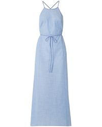 Skin Long Dress - Blue