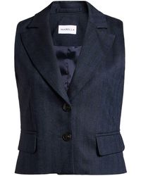 Marella - Tailored Vest Viscose, Wool, Polyester, Elastane - Lyst