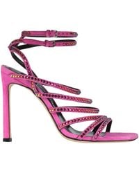 Sergio Rossi - Fuchsia Sandals Leather - Lyst