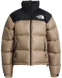 The North Face - Taupe Puffer Nylon - Lyst