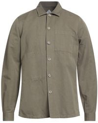 Xacus - Khaki Shirt Cotton, Linen - Lyst