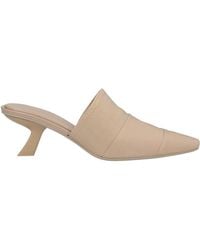 Ferragamo - Khaki Mules & Clogs Textile Fibers - Lyst