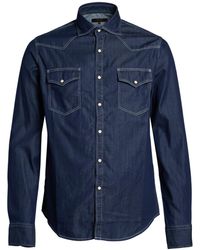 Moorer - Denim Shirts - Lyst