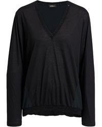 Les Copains - Top Polyester, Viscose, Acetate, Virgin Wool - Lyst