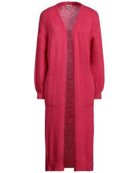 MÊME ROAD - Fuchsia Cardigan Acrylic, Polyamide, Mohair Wool, Wool - Lyst