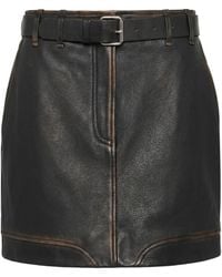 IRO - Mini Skirt Cow Leather - Lyst