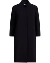 RUE DU BAC - Midnight Overcoat & Trench Coat Polyester, Elastane - Lyst