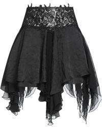 Versace - Mini Skirt Polyester, Silk, Cotton - Lyst