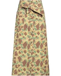 Erika Cavallini Semi Couture - Military Maxi Skirt Cotton - Lyst