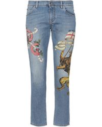 Dolce & Gabbana - Pantaloni Jeans - Lyst