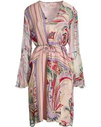 Liu Jo - Light Mini Dress Viscose, Silk - Lyst