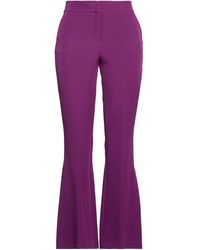 Blumarine - Plum Pants Polyester, Elastane - Lyst