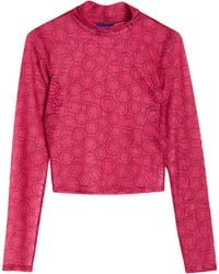 HUGO - Top Polyester, Elastane - Lyst