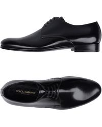 Homme Chaussures Chaussures  à lacets Chaussures Oxford 2 % de réduction Chaussures à lacets Cuir Dolce & Gabbana pour homme en coloris Noir 