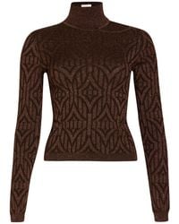 Akep - Turtleneck Viscose, Lyocell, Merino Wool, Metallic Fiber, Polyamide - Lyst