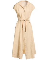 Robert Friedman - Midi Dress Linen - Lyst