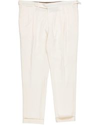 Briglia 1949 - Ivory Pants Virgin Wool, Elastane - Lyst