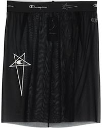 Rick Owens X Champion - Mini Skirt Polyamide, Elastane - Lyst