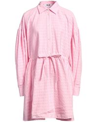 MSGM - Mini Dress Cotton, Elastane - Lyst