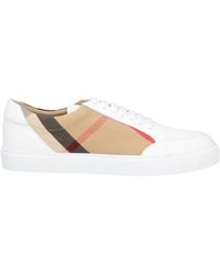 Burberry - Vintage Check Canvas & Leather Sneaker - Lyst