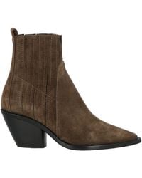 Agl Attilio Giusti Leombruni - Khaki Ankle Boots Leather - Lyst