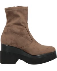 Lorenzo Mari - Khaki Ankle Boots Textile Fibers - Lyst